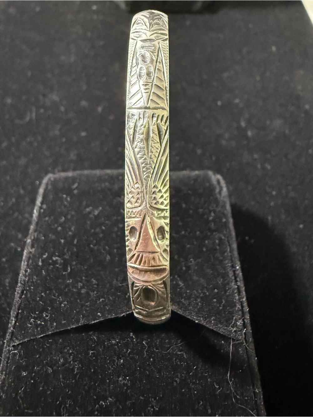 Southwestern Native Sterling Silver Cuff